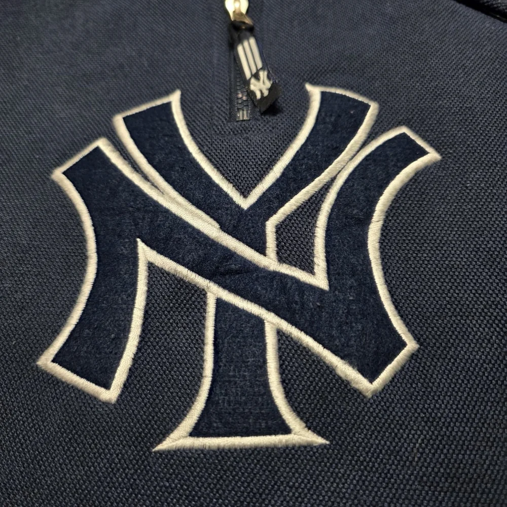 Vintage Adidas New York Yankees Quarter Zip Pullover XXL MLB Navy